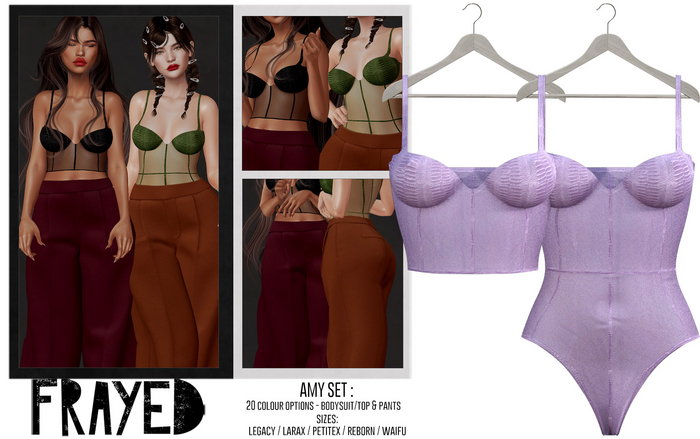 Frayed - Amy Body/Top - Lilac