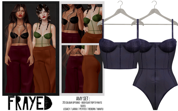 Frayed - Amy Body/Top - Purple