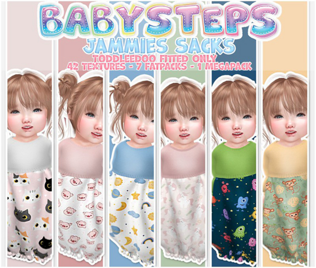 {Babysteps} Sack Jammies - Toddleedoo Fitted - DEMO