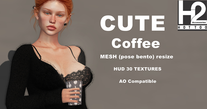 H2 - CUTE Coffee MESH (pose bento) UNISEX resize