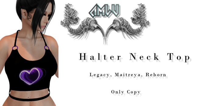 Amlu - Purple Heart Halter Neck Top