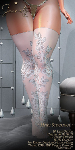 - Secrets - Heidi Stockings - Acqua - Boxed -