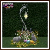 Easter - Bunnies Lantern and Garden