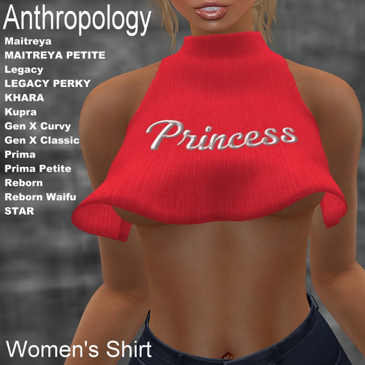 "Princess" Women's Shirt (WBZ)