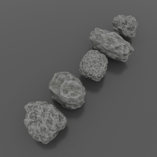 (TI) PBR Rocks (Gray)