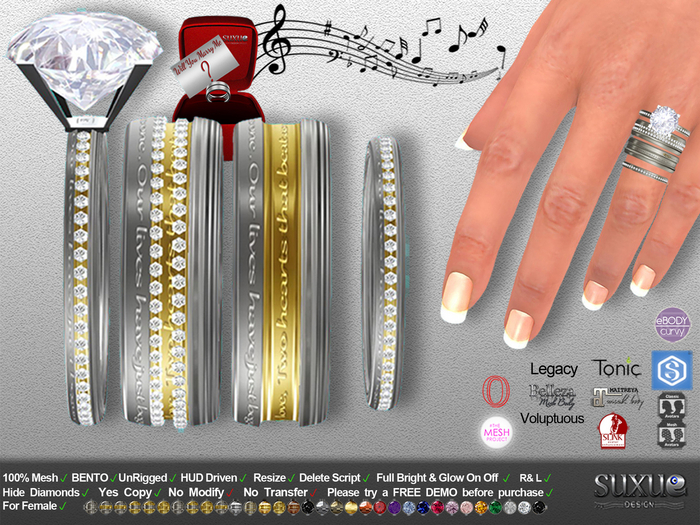 Wedding Rings Bento Classic Female Demo