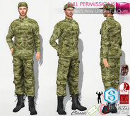 FullPerm Men's Army Uniform Full Outfit For Slink Male Signature Gianni Belleza Jake Ocacin Gamit Onupup Legacy Male
