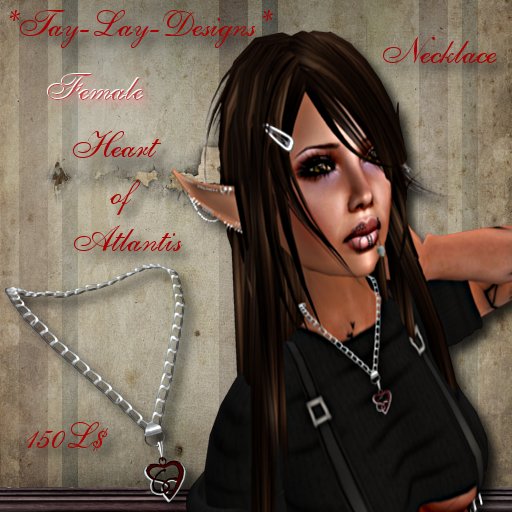 *Tay-Lay-Designs !!!Heart of Atlantis Necklaces Female
