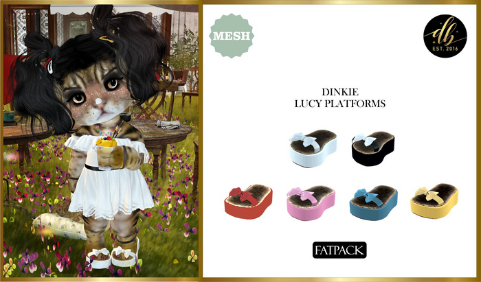 *DB* DINKIES LUCY PLATFORM SANDALS* FATPACK