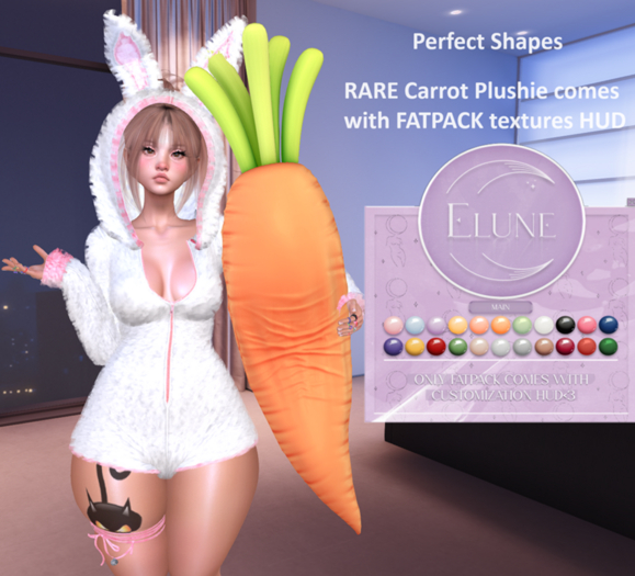 3. Elune. Carrot Plush - RARE