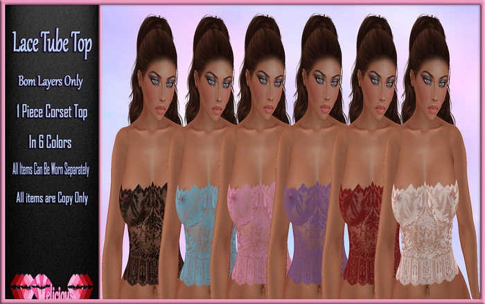 Velicious - Lace Tube Top