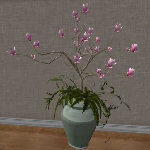 Song's Ceramic Floor Vase Magnolia