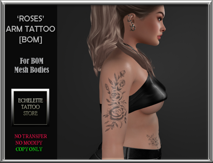 [ECHELETTE] 'Roses' Arm Tattoo (BOM)