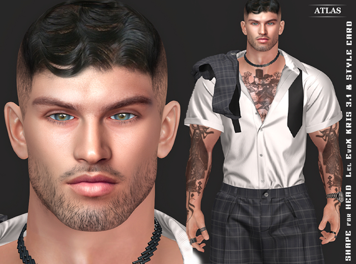 *ATLAS* SHAPE ADAM for  / HEAD / lel EvoX KRIS 3.1  & STYLE CARD