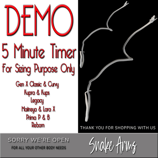 DEMO SWO-OBN Snake Arms