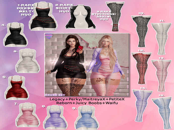1. [Eternus] Crush Dress+Belt (Legacy/Perky) RARE