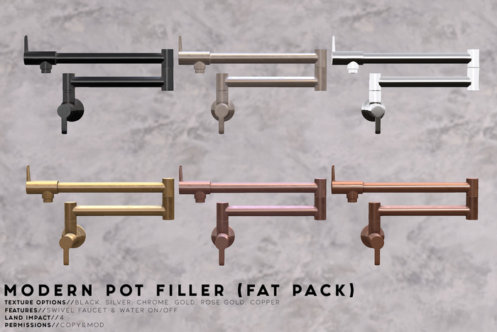 LUX + ASPEN // Modern Pot Filler Fat Pack