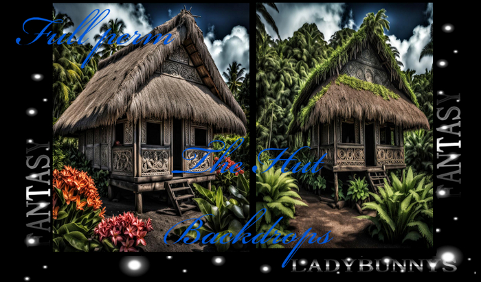 Fantasy Background Textures-The Hut Backdrops