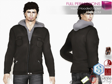 Full Perm Men's Long Sleeve Closed Front Hooded 2 Zipper Jacket Slink Male Signature Gianni Belleza Jake Legacy Male