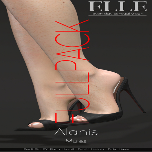 [ELLE] Alanis - Mules - FULLPACK -