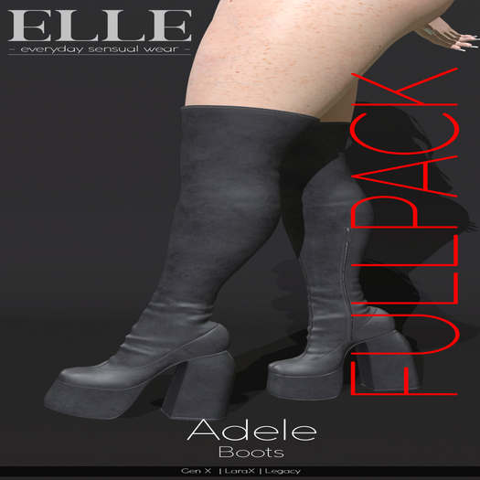 [ELLE] Adele Boots -FULLPACK -