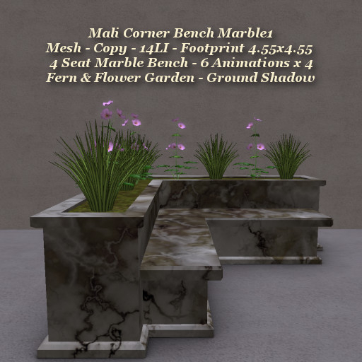 Mali Corner Bench Marble1