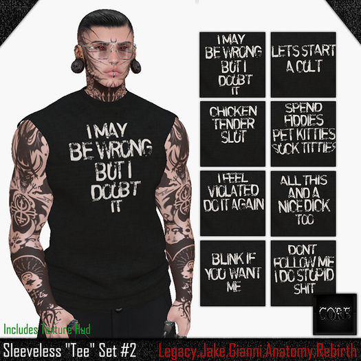 ::: Core ::: Sleeveless "Tee" Set #2