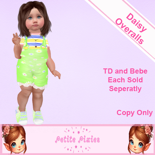 !Petite Pixie - Overalls Daisy(Bebe)