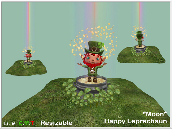 *Moon*St. Patrick's Happy Leprechaun