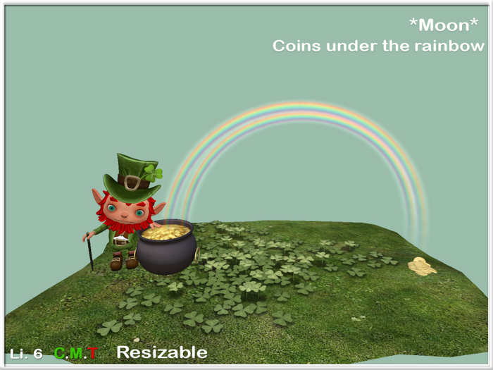 *Moon*St. Patrick's-Coins under the rainbow
