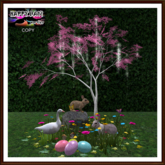 Easter - Goose and Bunnies in the Garden