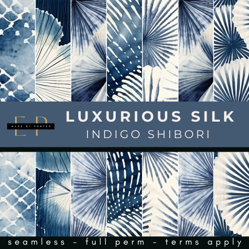 Made by Porter - Luxurious Indigo Shibori on Silk