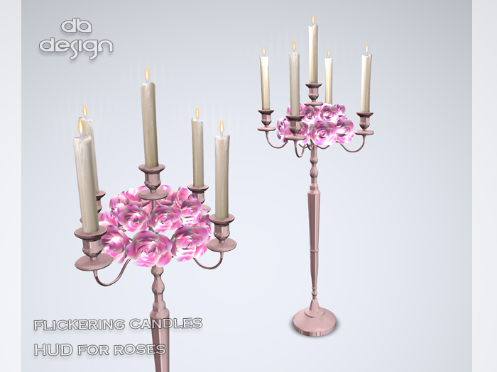 ::db:: Flower Wedding Candelabra Rose HUD