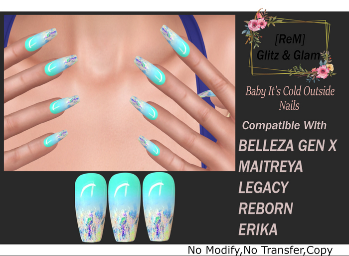 [ReM] Baby Its Cold Outside Nails