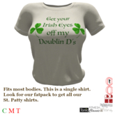 **THW Fashions** St. Patty's Irish Eyes Female