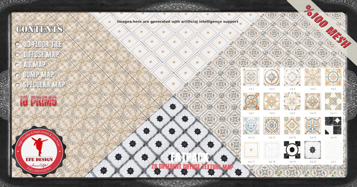 (Efe Design) 3D Floor Tile Fatpack Fullperm 