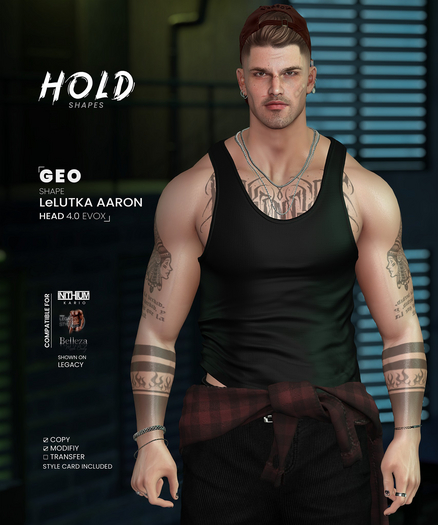 HOLD SHAPES - Geo - Shape LeLUTKA Aaron Head 4.0/LEG/JAK/KAR