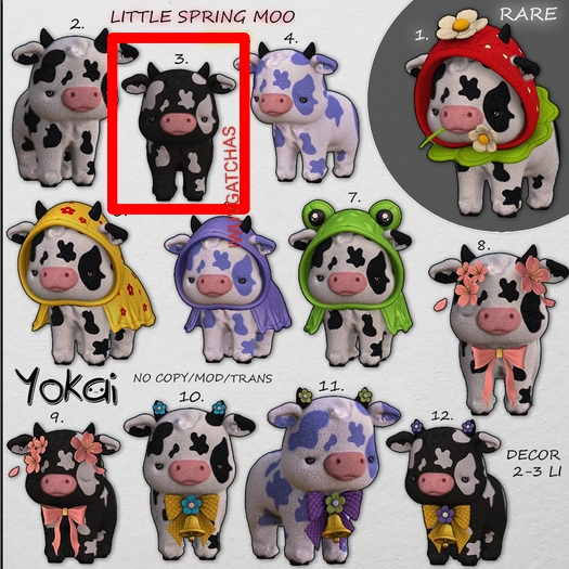 3.YOKAI - Little Spring Moo - Cute Cow [night]