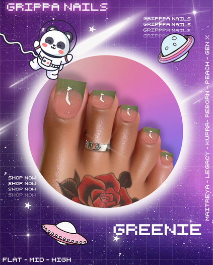 Grippa Pedi:: Greenie Set