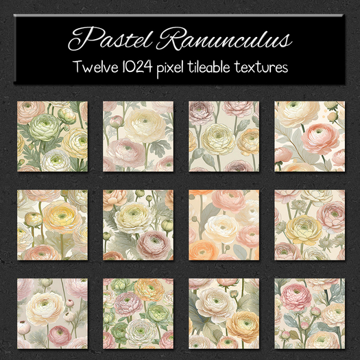 *Wallflowers* Pastel Ranunculus