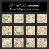 *Wallflowers* Pastel Ranunculus