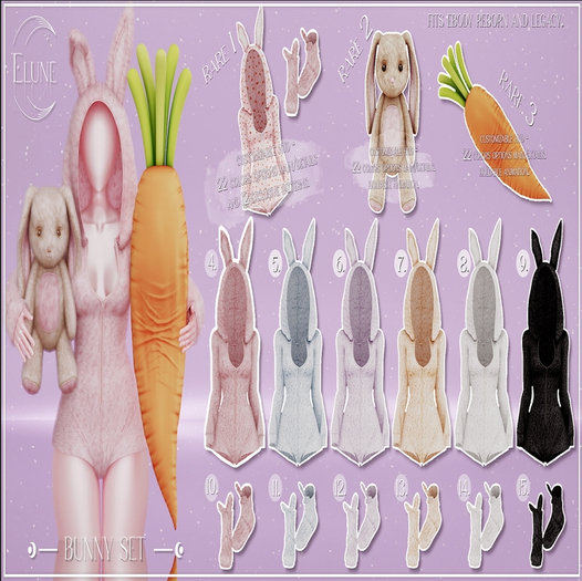 11. Elune. Bunny Boots (Ebody Reborn) - Blue