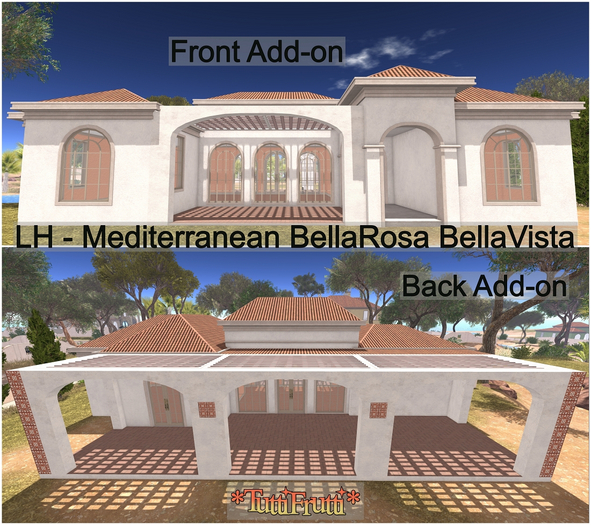 *TuttiFrutti* Bella Rosa - Bella Vista Front and Back Add-ons