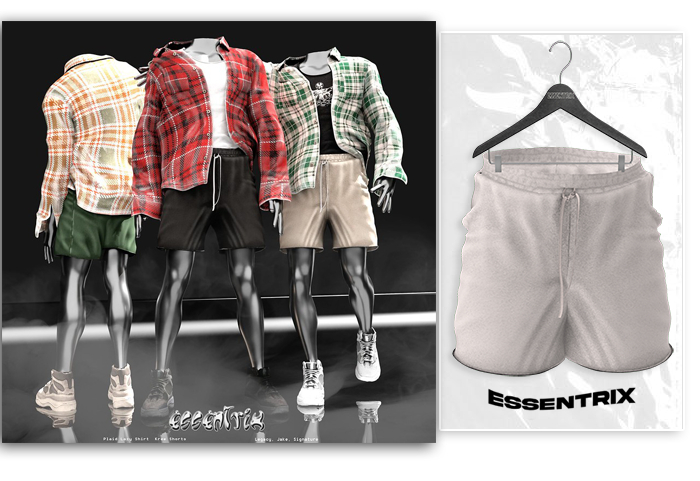 -ESSENTRIX-. Kree Shorts (White)