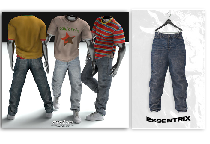 -ESSENTRIX-. Slumdog Jeans (Blue)