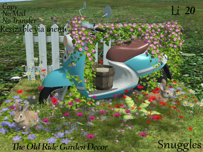 The Old Ride Spring Garden Decor By Snuggles