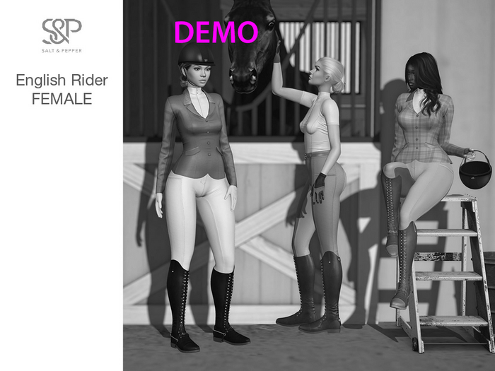 S&P English Rider female DEMO full set