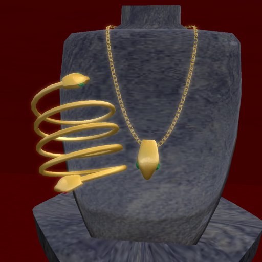 Jewel Set Emerald Snake