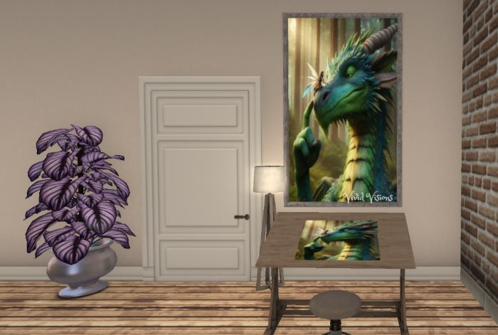 Dragon Fairy Love Picture Frame