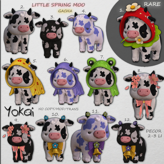 2.YOKAI - Little Spring Moo - Cute Cow [milk]